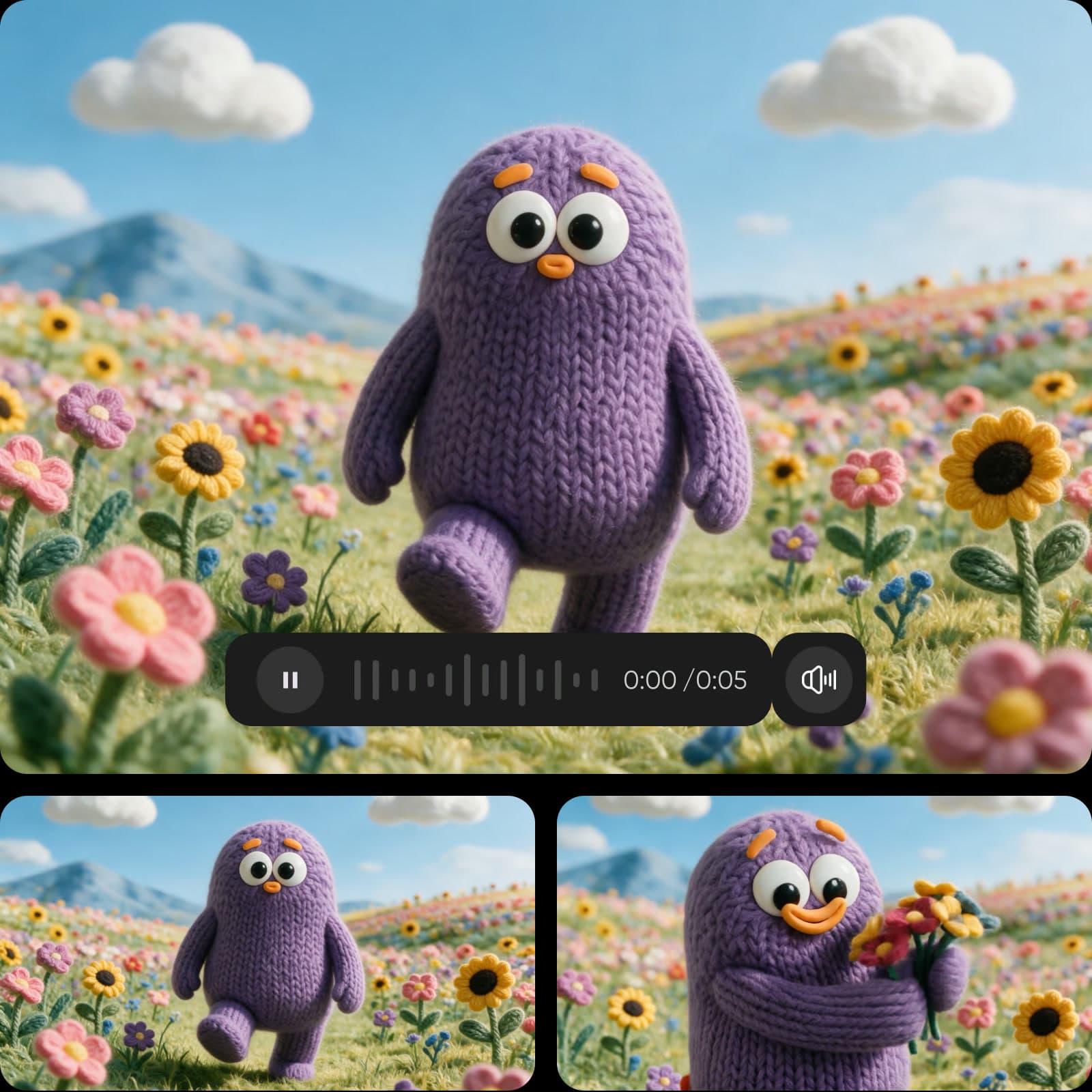 Stereo audio and on-screen text in Kling 4.0 (placeholder creative)