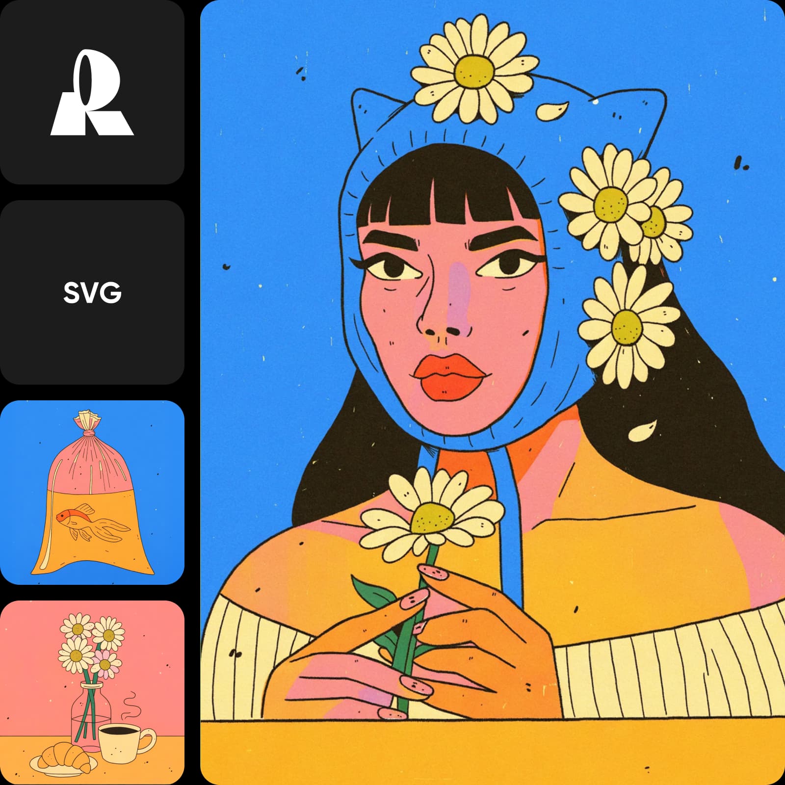 Recraft V4 Styles Pro Vector SVG vector generation