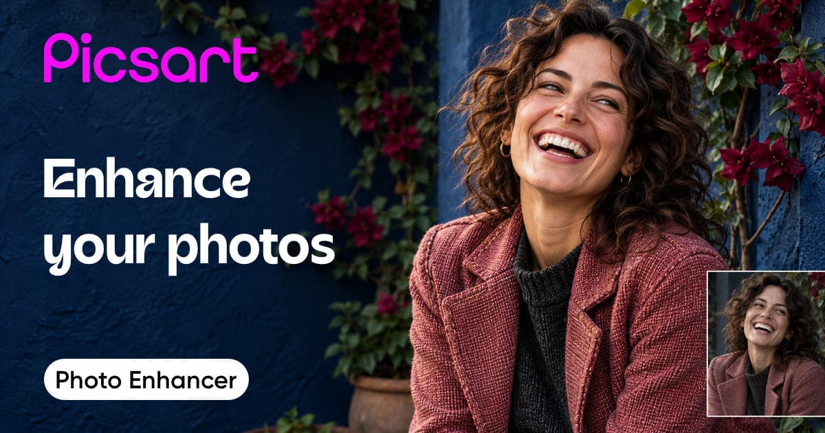 Alt Increase image resolution with Picsart photo enhancer