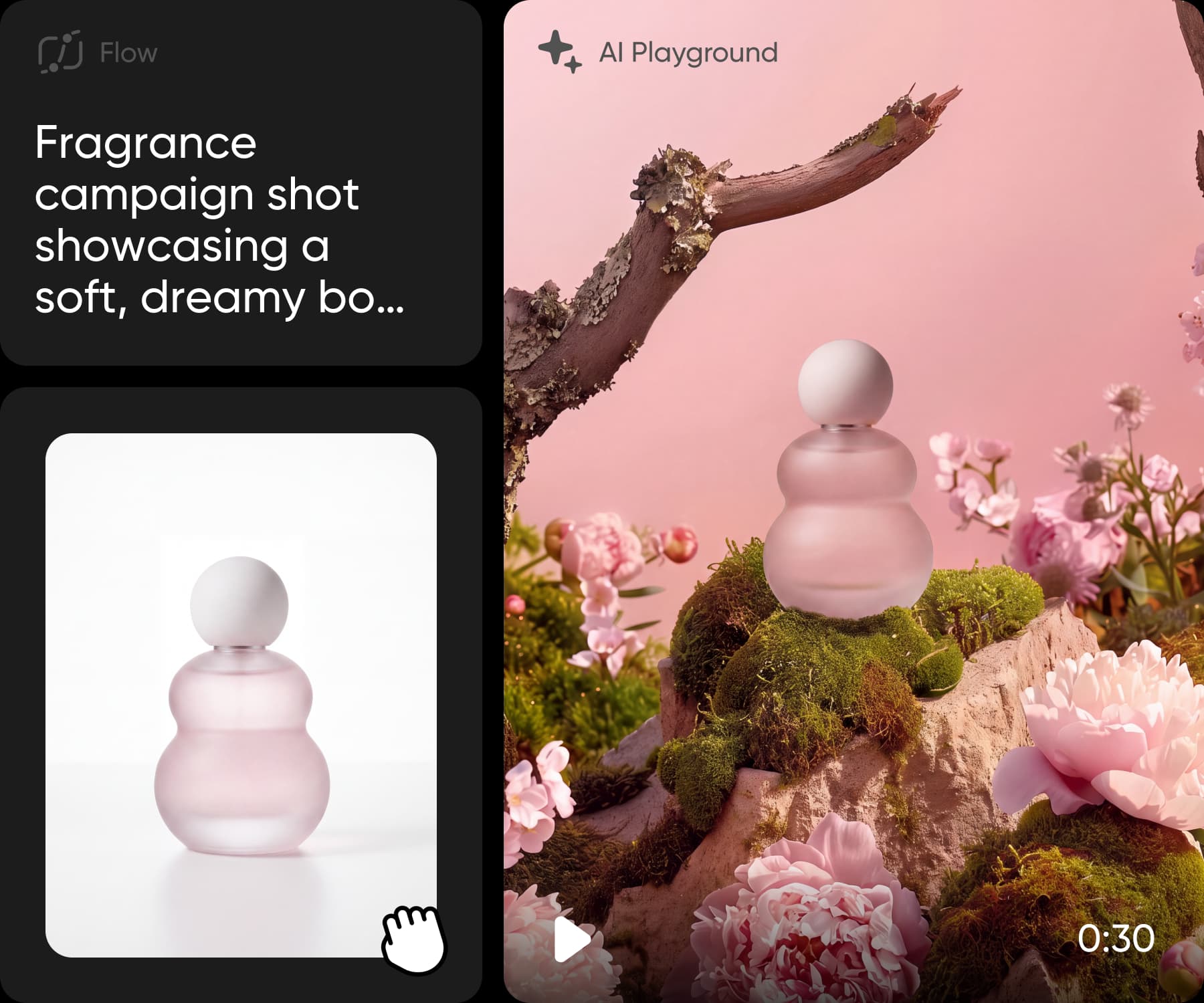 Product listing images generated from one photo