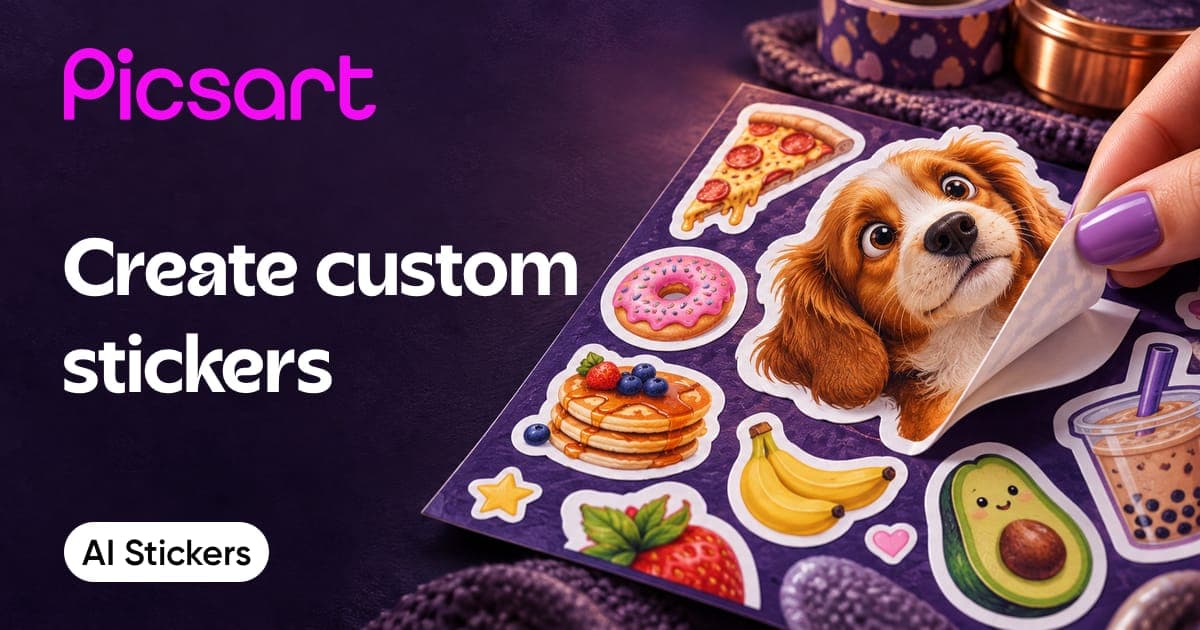 Picsart's AI sticker generator