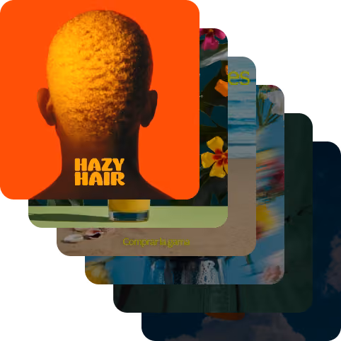 Příklady reklam vytvořených pomocí Picsart Ad Maker