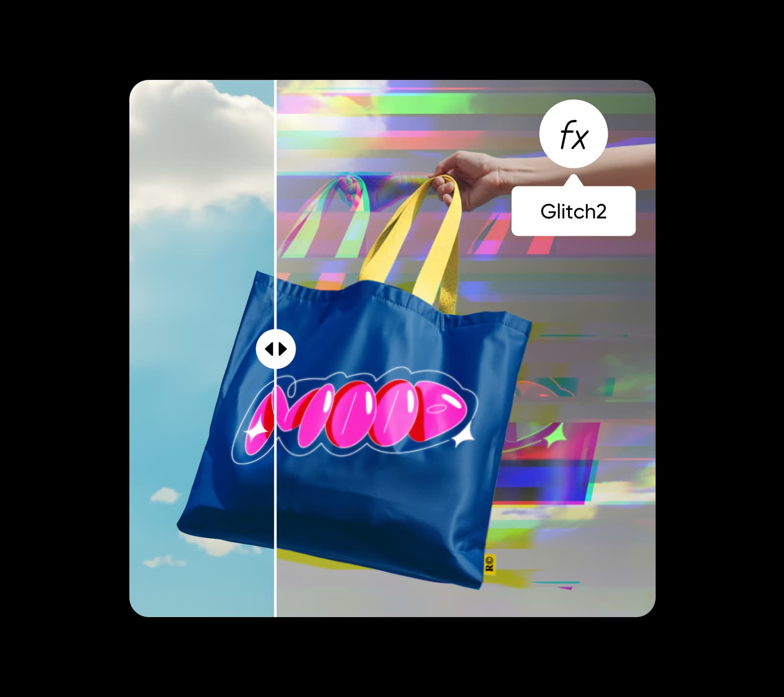 Προσθέστε φίλτρο glitch σε μια φωτογραφία με 1 κλικ