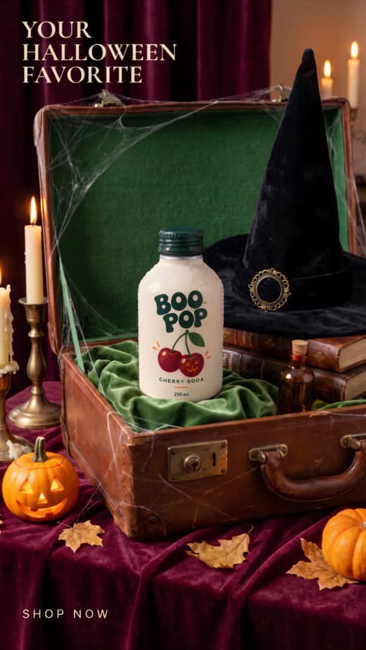 Halloween-Videobeispiel: Getränke-Enthüllung im Sarg.