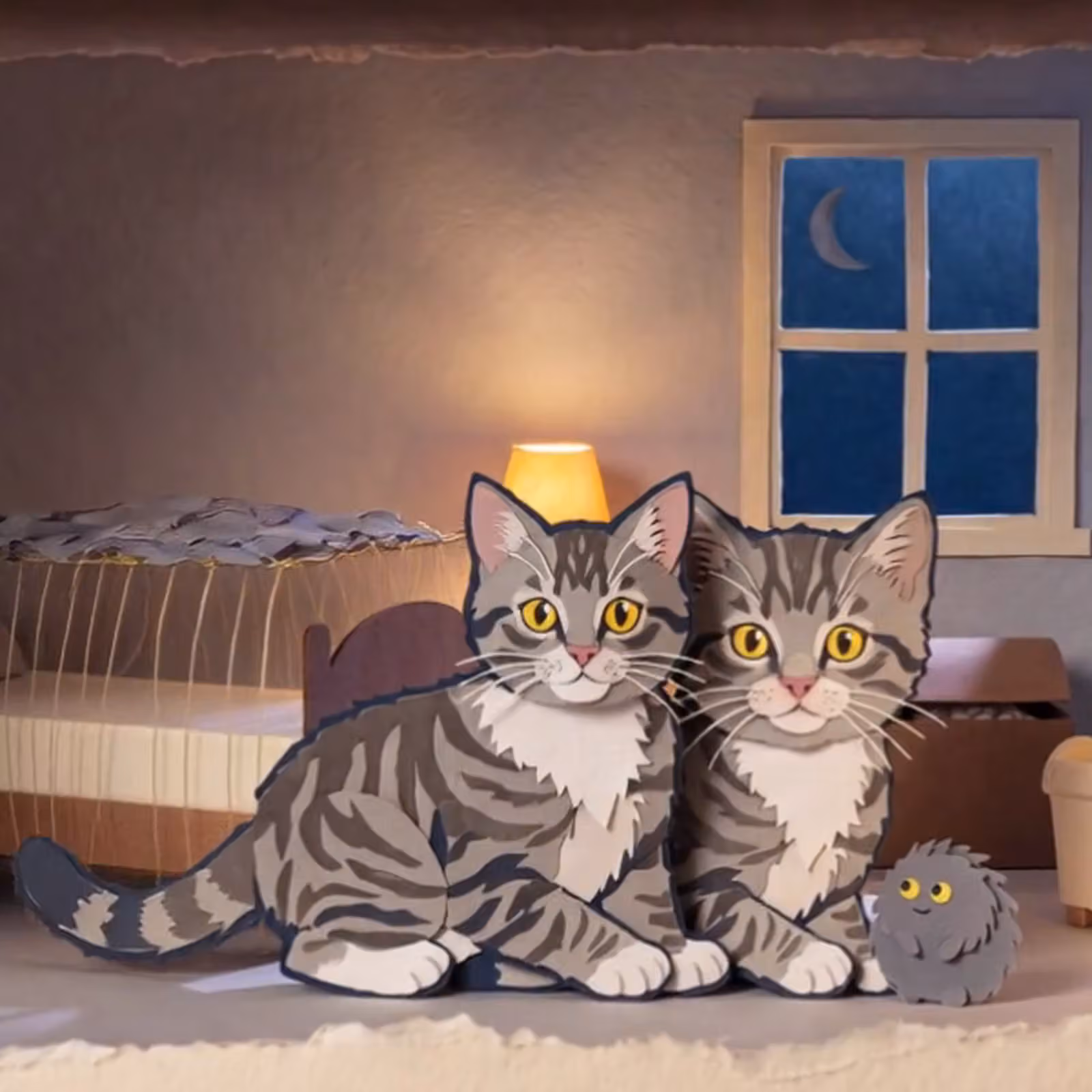 Star your child or pet in a bedtime story, made from a Picsart Flow template